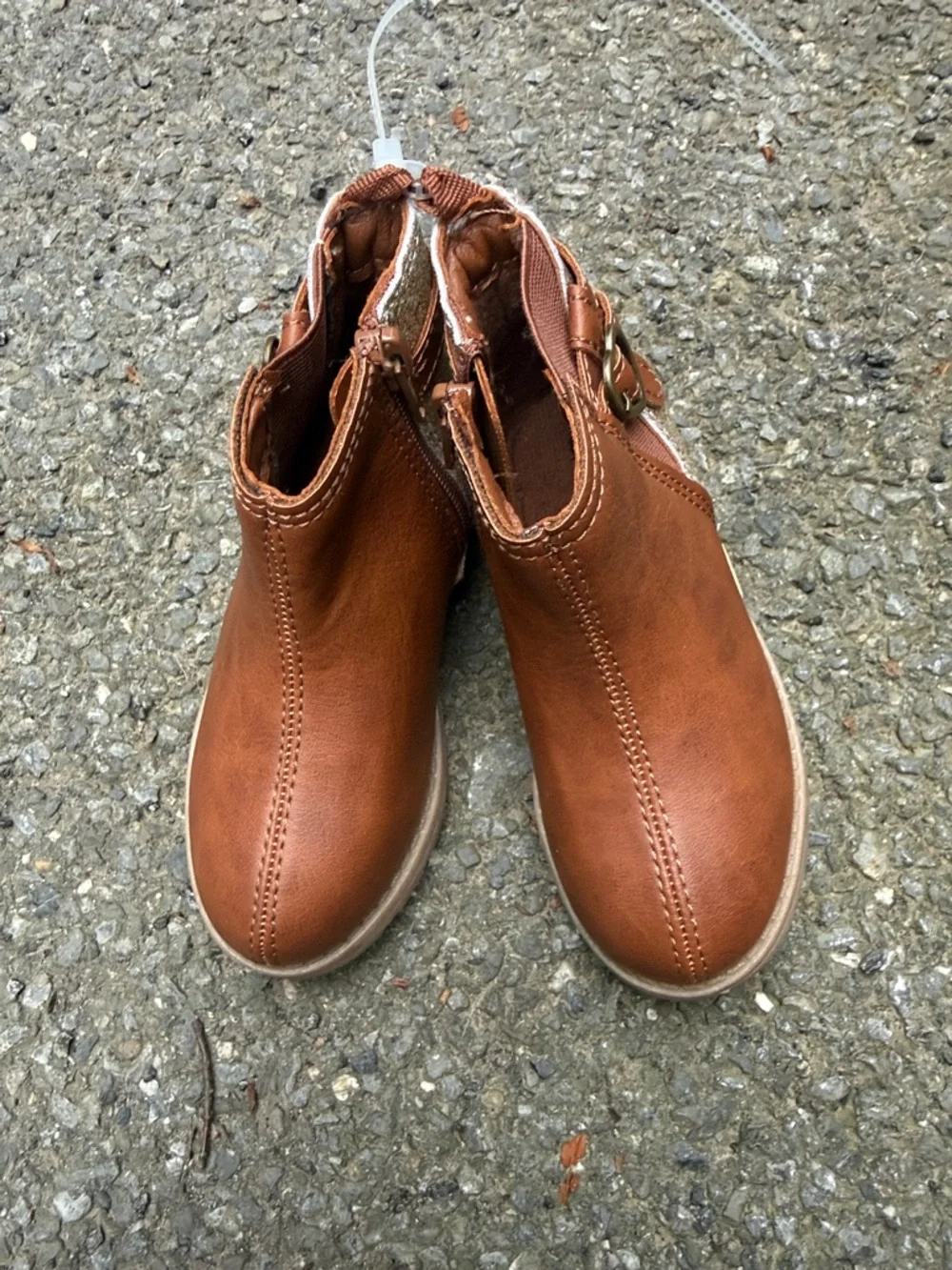 Carter's Brown Toddler Ankle Boots with Side Buckle